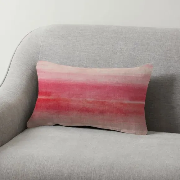 Rectangular Cushion with Zip Cover - Pink image