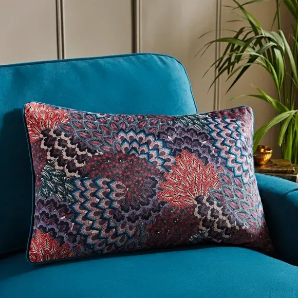 Rectangular Cushion with Zip - Multicolor image