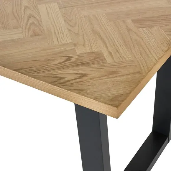 Rectangular Dining Table - Natural, Oak Veneer