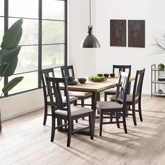 Rectangular Dining Table - Natural, Oak Veneer image