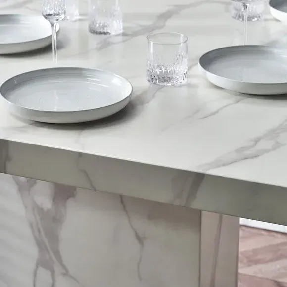 Rectangular Dining Table - White, Wood