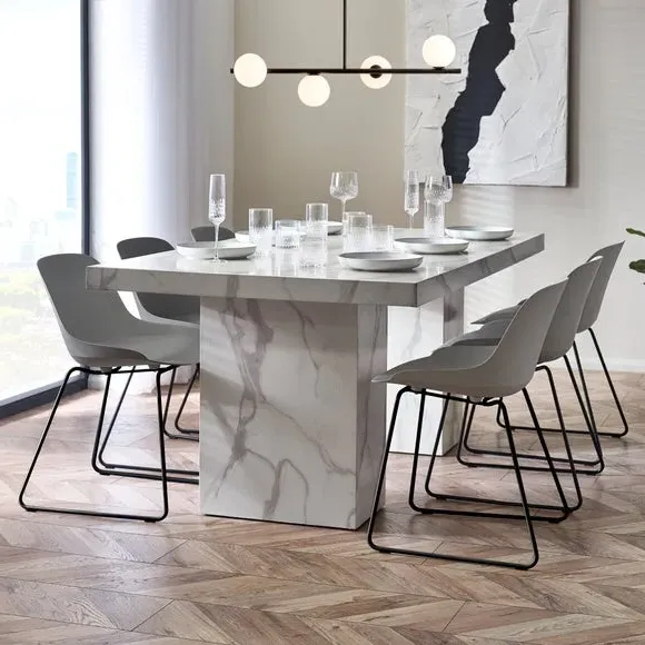 Rectangular Dining Table - White, Wood image