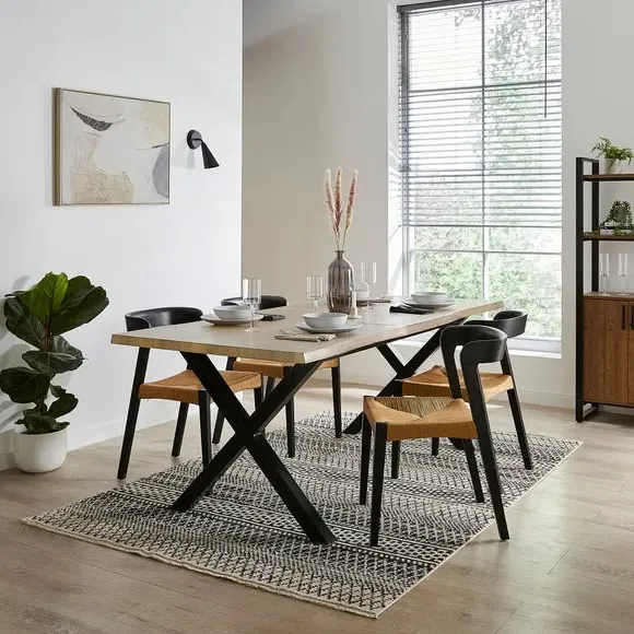 Rectangular Extendable Dining Table - Light Wood