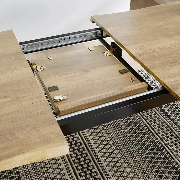 Rectangular Extendable Dining Table - Light Wood