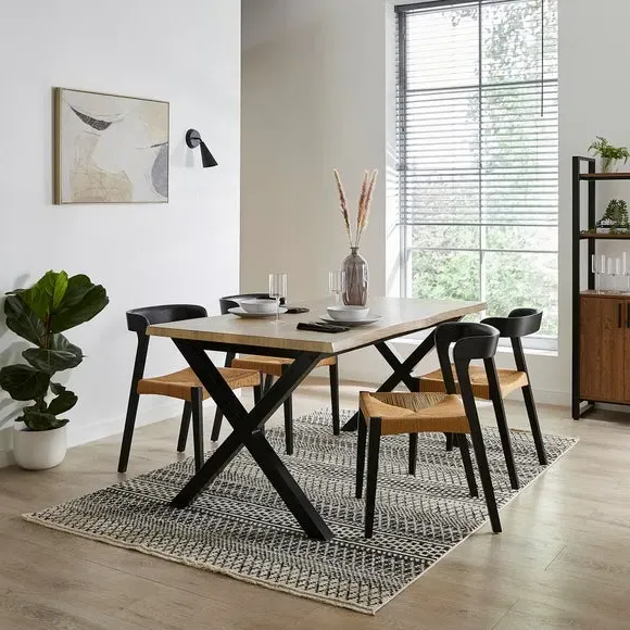 Rectangular Extendable Dining Table - Light Wood