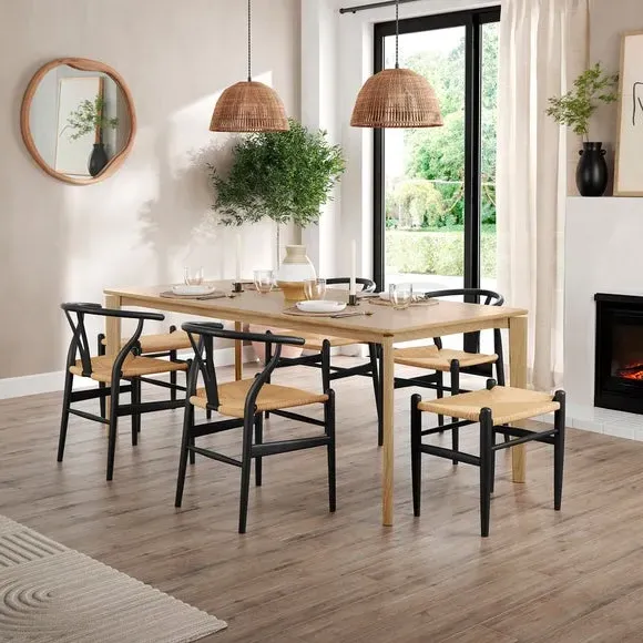 Rectangular Extendable Dining Table - Oak image