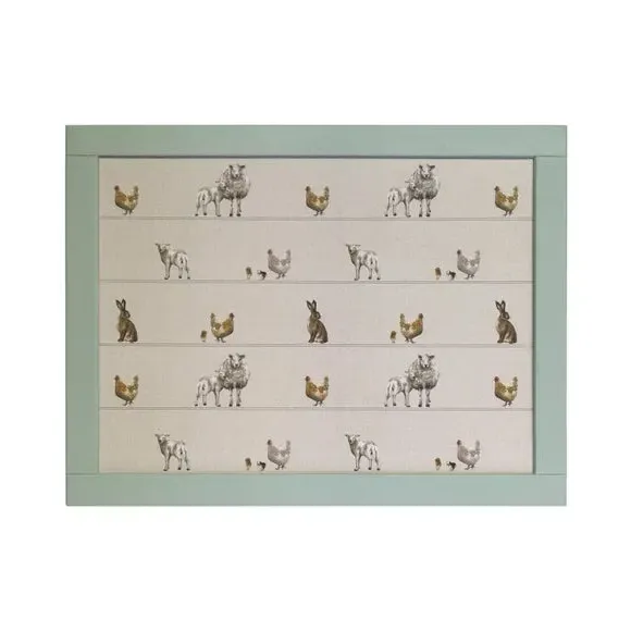 Rectangular Lap Tray with Cushion - Cream