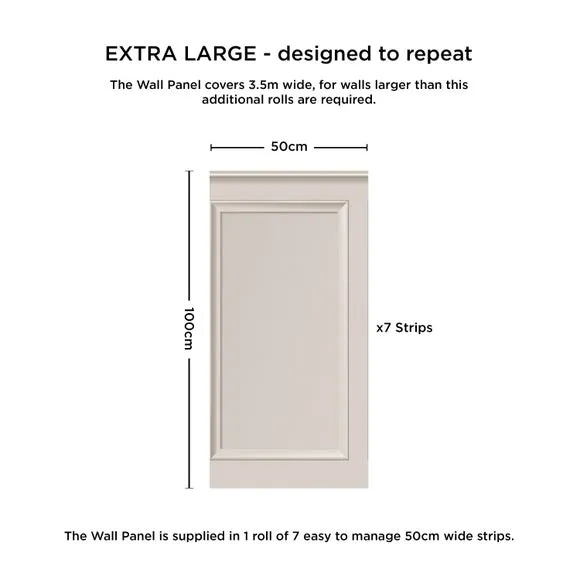 Rectangular Panel Wallpaper - Sandstone