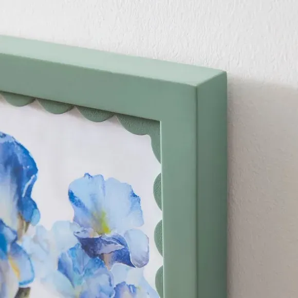 Rectangular Photo Frame Scalloped - Lilypad
