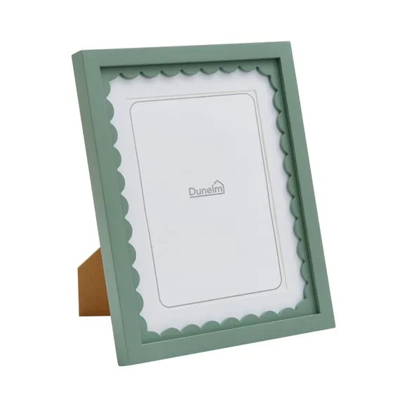 Rectangular Photo Frame Scalloped - Lilypad