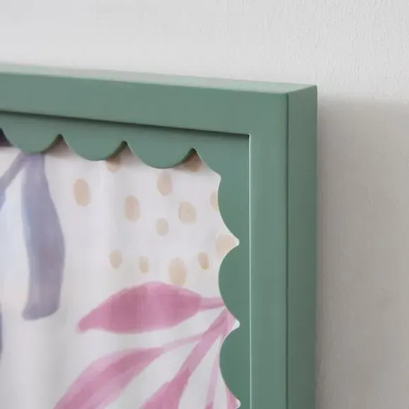 Rectangular Photo Frame Scalloped - Lilypad