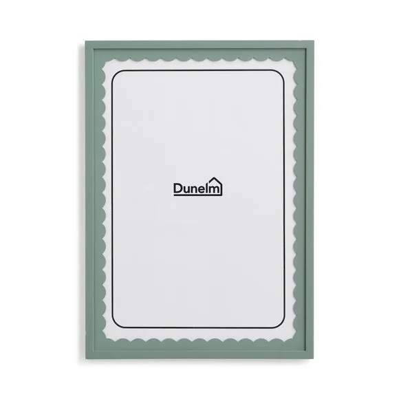 Rectangular Photo Frame Scalloped - Lilypad