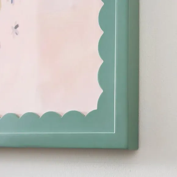 Rectangular Photo Frame Scalloped - Lilypad