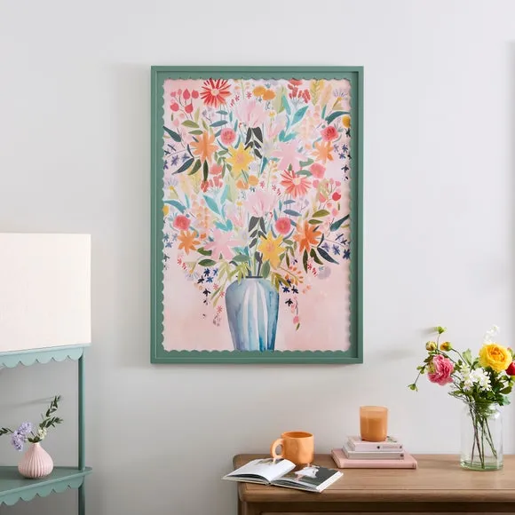 Rectangular Photo Frame Scalloped - Lilypad