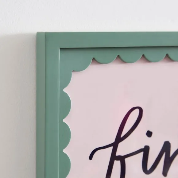 Rectangular Photo Frame Scalloped - Lilypad