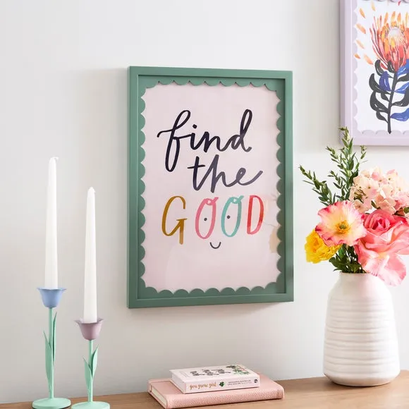 Rectangular Photo Frame Scalloped - Lilypad