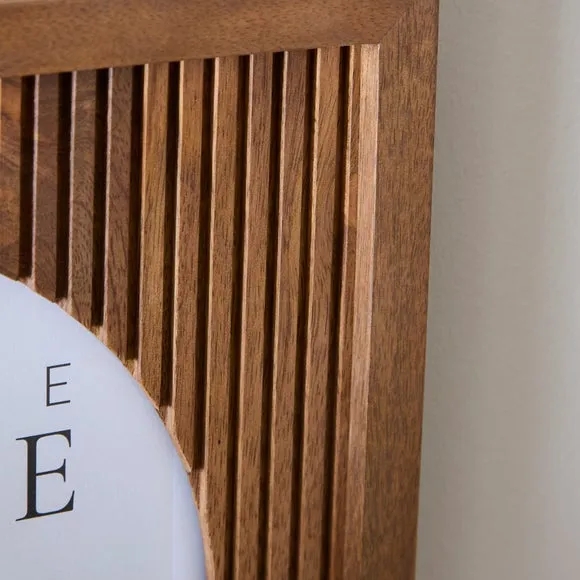 Rectangular Photo Frame with Oval Detail - Natural, Mango Wood