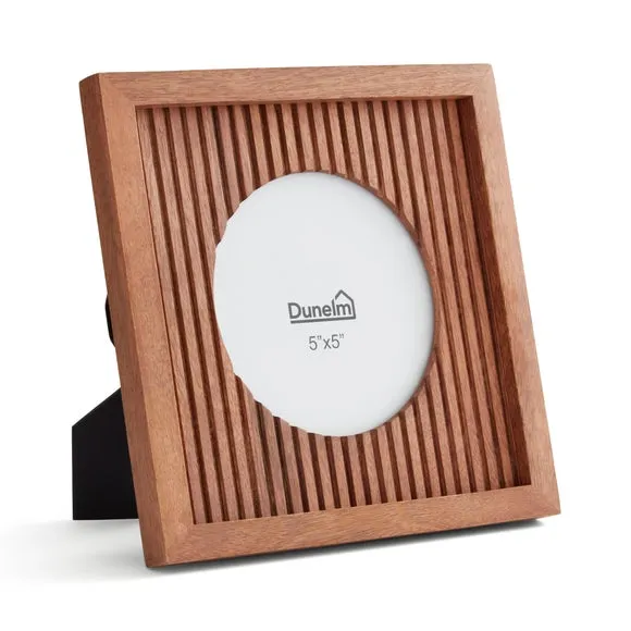 Rectangular Photo Frame with Oval Detail - Natural, Mango Wood