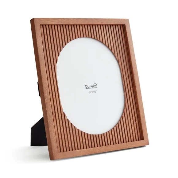 Rectangular Photo Frame with Oval Detail - Natural, Mango Wood