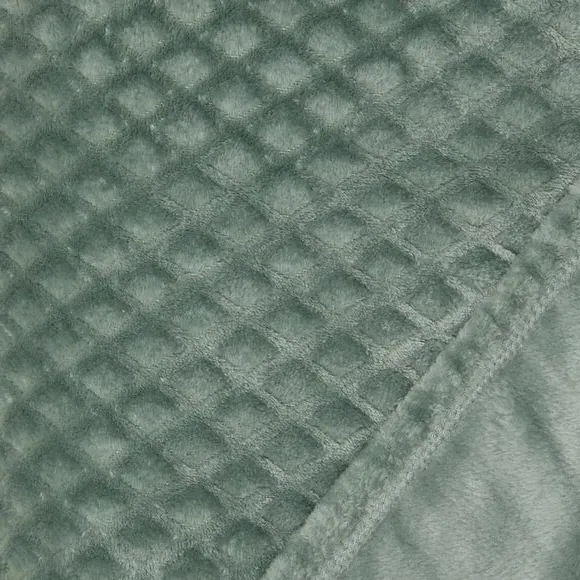 Recycled Throw Blanket - Peacock, Polyester