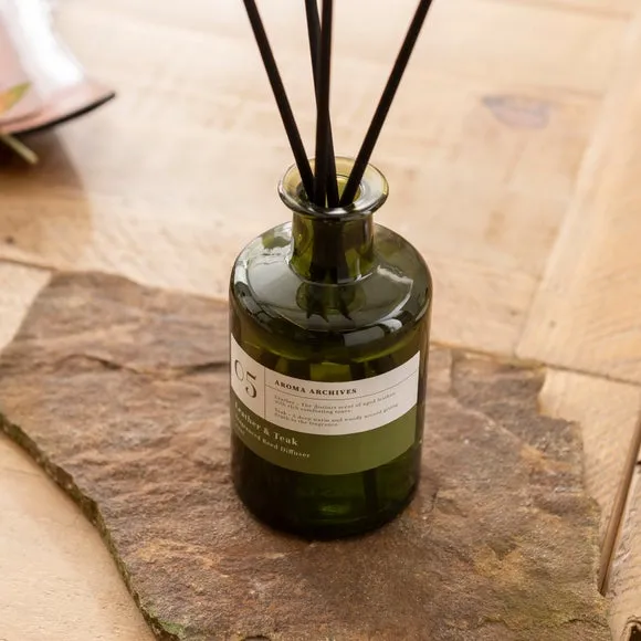 Reed Diffuser 16 Week Duration - Green, Teak
