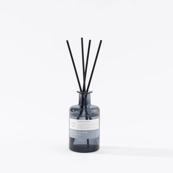 Reed Diffuser Black Tea Patchouli - Grey