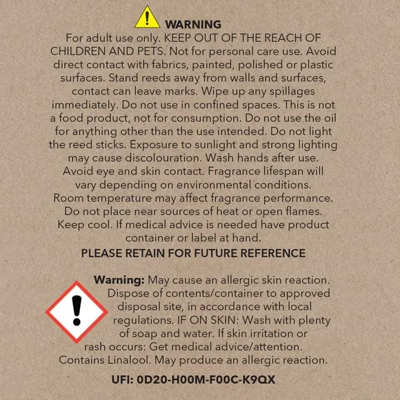 Reed Diffuser Black Tea Patchouli - Grey