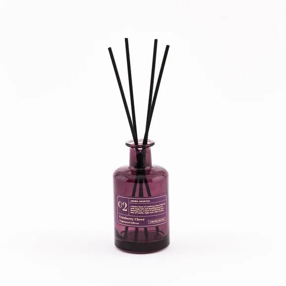 Reed Diffuser Cranberry Cheer - Purple, Glass