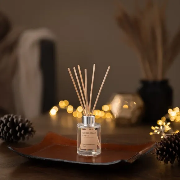 Reed Diffuser Gingerbread Latte - Clear Glass image