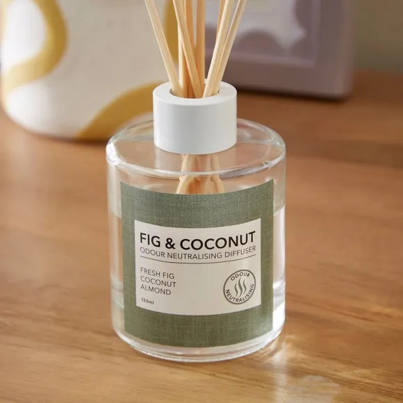 Reed Diffuser Odour Neutralising - Fig Coconut
