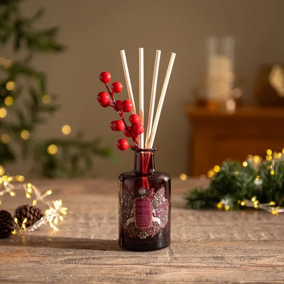 Reed Diffuser with Berry Stem - Red, Glass image