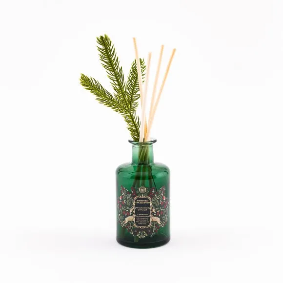 Reed Diffuser with Fir Sprig - Green, Glass