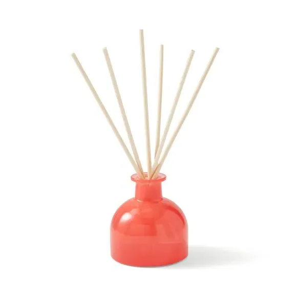 Reed Diffuser with Fruity Fragrance - Red Glass
