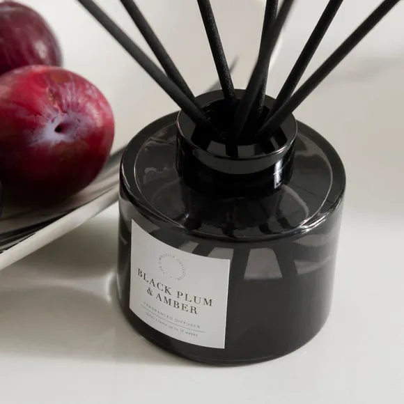 Reed Diffuser with Glass Vessel - Black