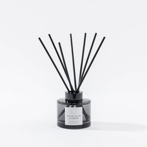 Reed Diffuser with Glass Vessel - Black
