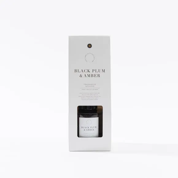 Reed Diffuser with Glass Vessel - Black