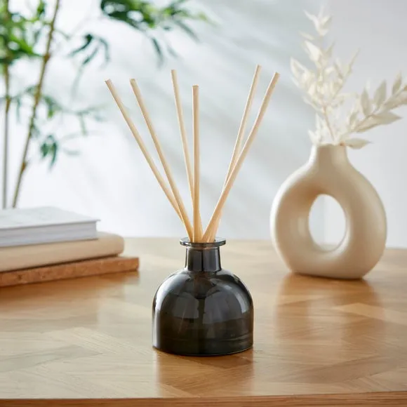 Reed Diffuser with Natural Reeds - Black, Glass image