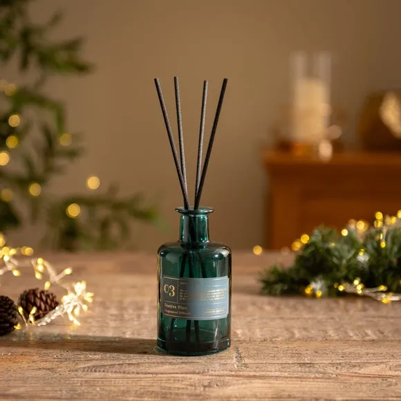 Reed Diffuser with Natural Reeds - Teal, Glass image