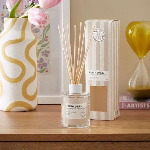 Reed Diffuser with Odour Control - Clear Glass image