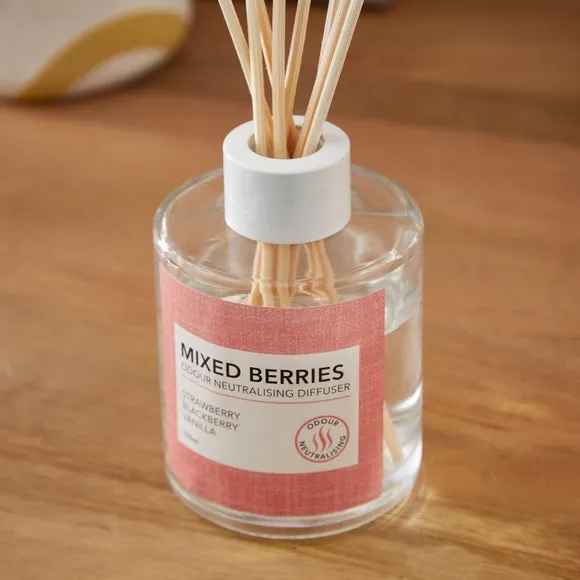 Reed Diffuser with Odour Control - Red Berries