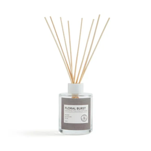 Reed Diffuser with Rattan Sticks - Clear Glass