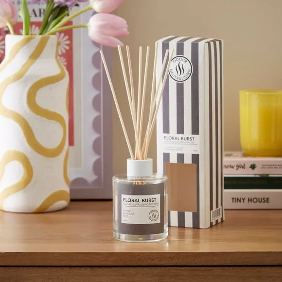 Reed Diffuser with Rattan Sticks - Clear Glass image