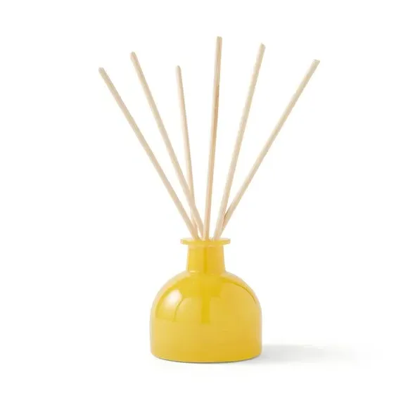 Reed Diffuser with Rattan Sticks - Yellow, Glass