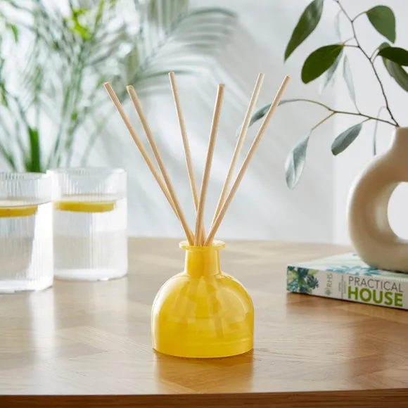 Reed Diffuser with Rattan Sticks - Yellow, Glass image