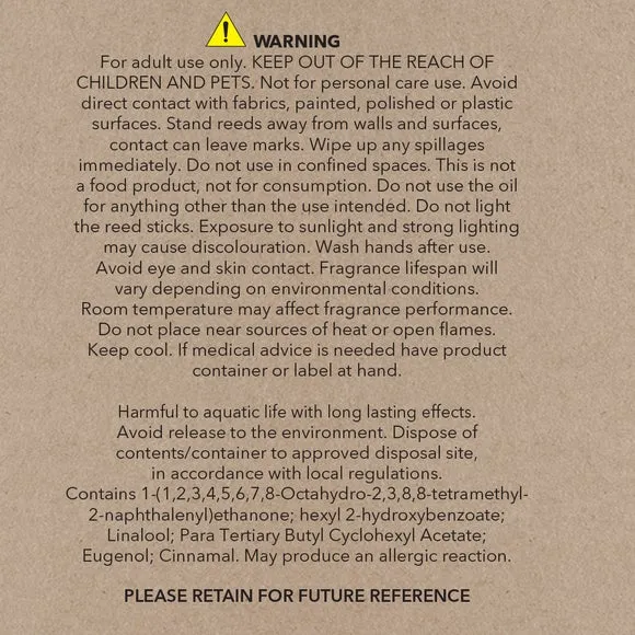 Reed Diffuser with Reeds - Black Pepper Sandalwood