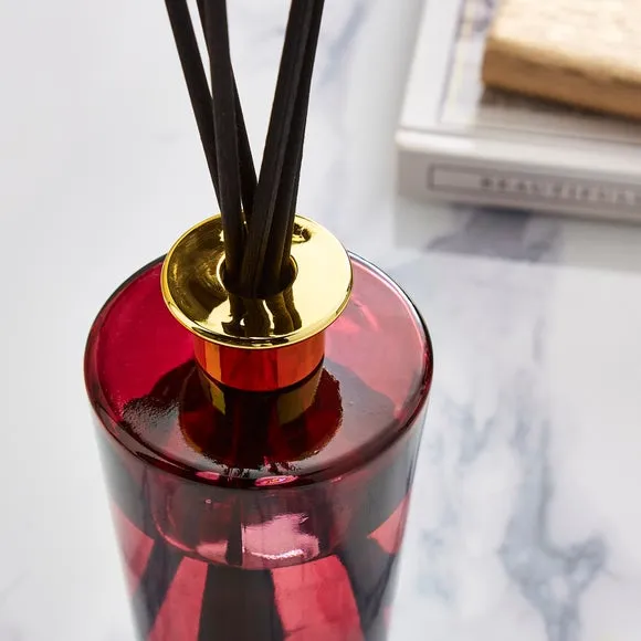 Reed Diffuser with Reeds - Burgundy, Glass