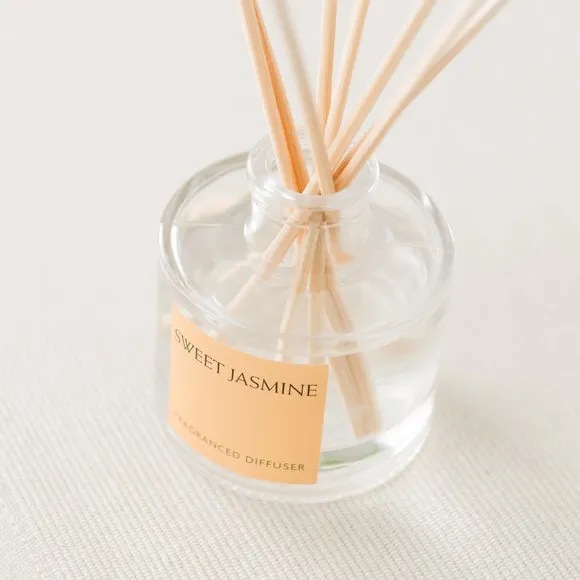 Reed Diffuser with Reeds - Clear, Glass