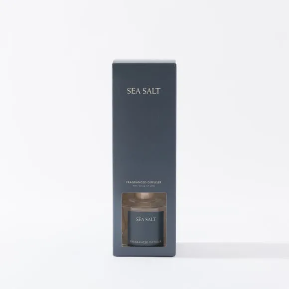Reed Diffuser with Sea Salt Scent - Clear Glass
