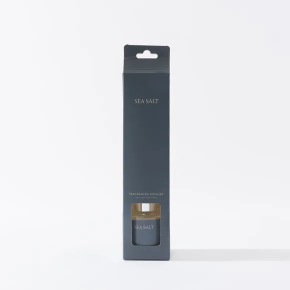 Reed Diffuser with Sea Salt Scent - Clear Glass