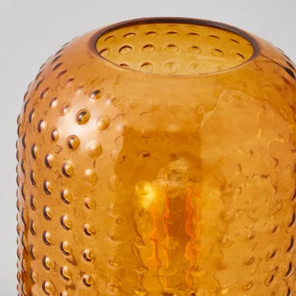 Retro Table Lamp - Amber, Glass